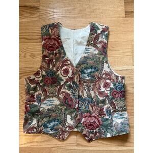 *SOLD* Vintage Tapestry/Floral Brocade Vest